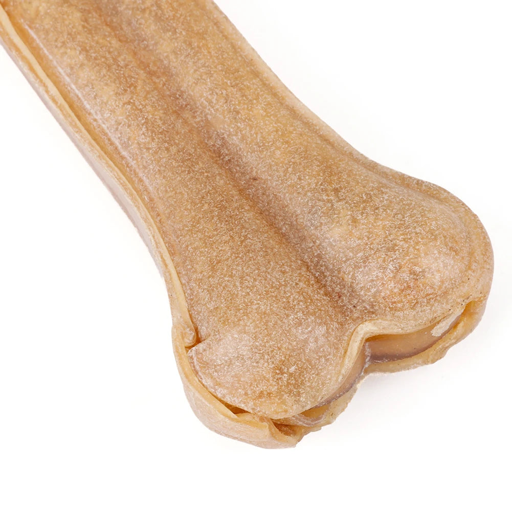 8 Inch Cowhide Bone Non-Toxic Creative Teeth Clean Stick Anti-bite Dog Chews Toys for Small Medium Large Dog