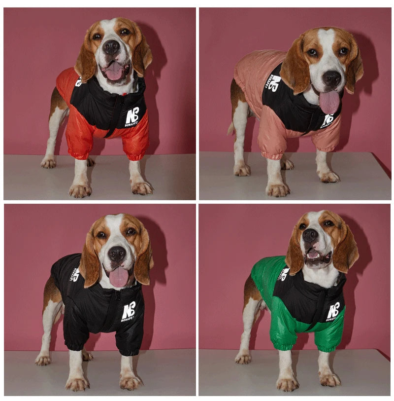 Winter Pet Dog Clothes Reflective Big Dog Jacket French Bulldog Chihuahua Puppy Warm Coat for Small Medium Dogs Clothing