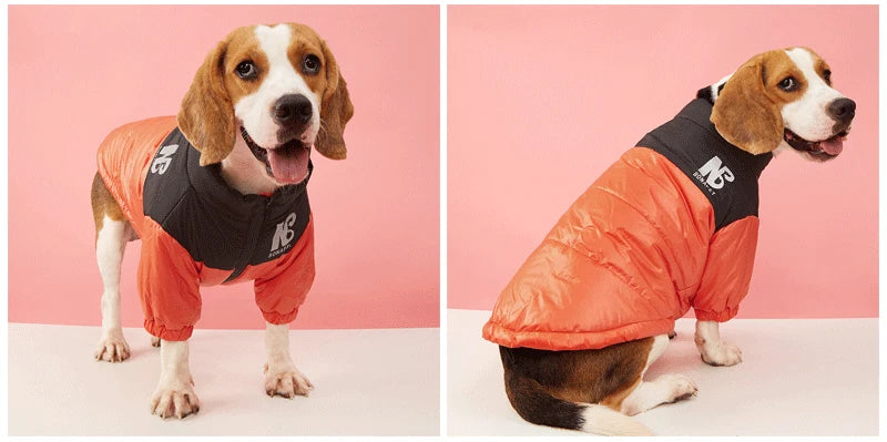 Winter Pet Dog Clothes Reflective Big Dog Jacket French Bulldog Chihuahua Puppy Warm Coat for Small Medium Dogs Clothing