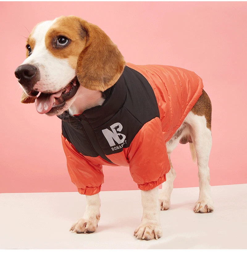 Winter Pet Dog Clothes Reflective Big Dog Jacket French Bulldog Chihuahua Puppy Warm Coat for Small Medium Dogs Clothing