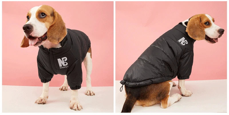 Winter Pet Dog Clothes Reflective Big Dog Jacket French Bulldog Chihuahua Puppy Warm Coat for Small Medium Dogs Clothing