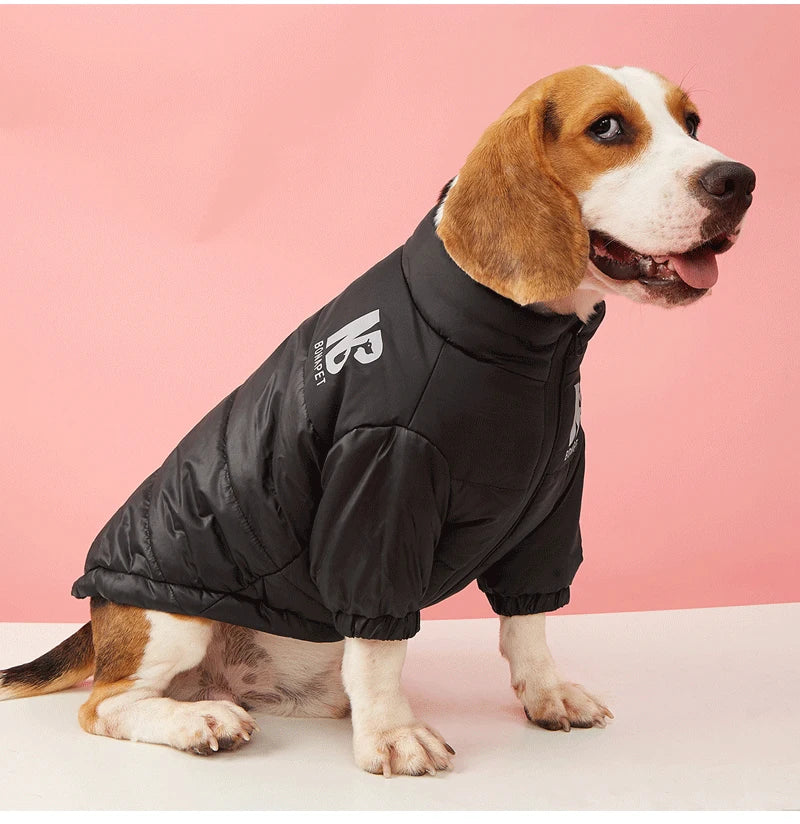 Winter Pet Dog Clothes Reflective Big Dog Jacket French Bulldog Chihuahua Puppy Warm Coat for Small Medium Dogs Clothing