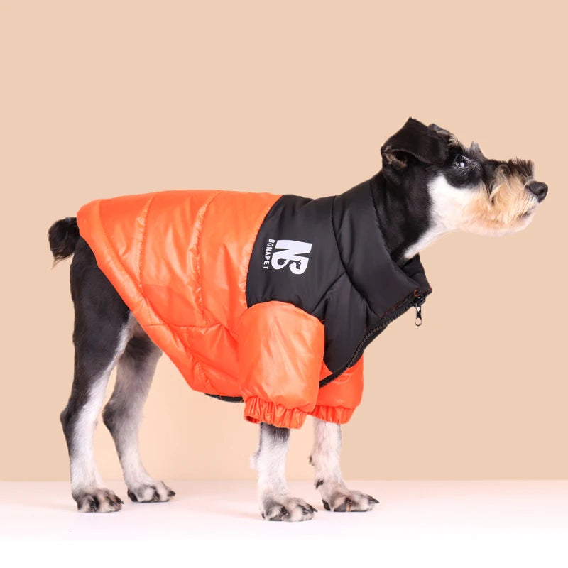 Winter Pet Dog Clothes Reflective Big Dog Jacket French Bulldog Chihuahua Puppy Warm Coat for Small Medium Dogs Clothing