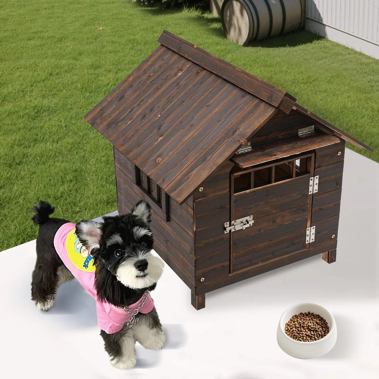 Dog House with Window and Door, Easy To Install, Water-Resistant Pet House for  Outdoor and Indoor Use Pet Stores  Gardens