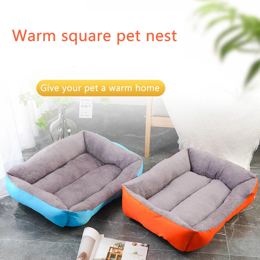 5 Sizes Large Dog Kennel Comfortable Cat Sofa Bed for Small Dog Nest Winter Warm Pet Cat Sleeping Bed Soft House Accessories