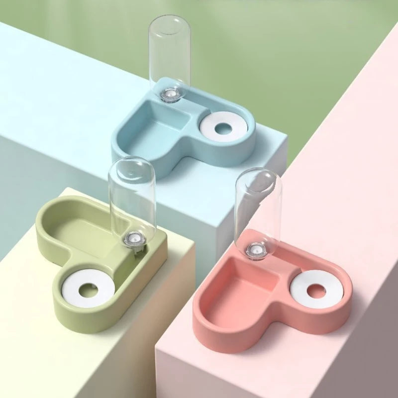 Automatic Pet Water Bowl, Self Cleaning Cat Dog Feeder with Hygienic Moisture Proof Design, Smart Food Water Dispenser