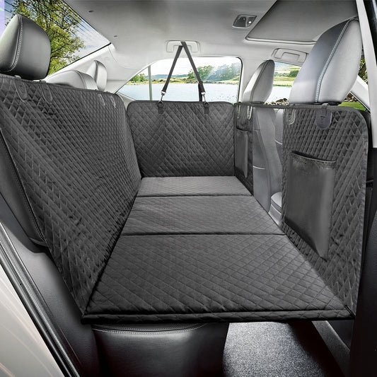 Dog Car Back Seat Extender Pet Backseat Cover Protector Hammock Carrier Mat Waterproof Seat Safety Cover Hard Bottom for Dogs