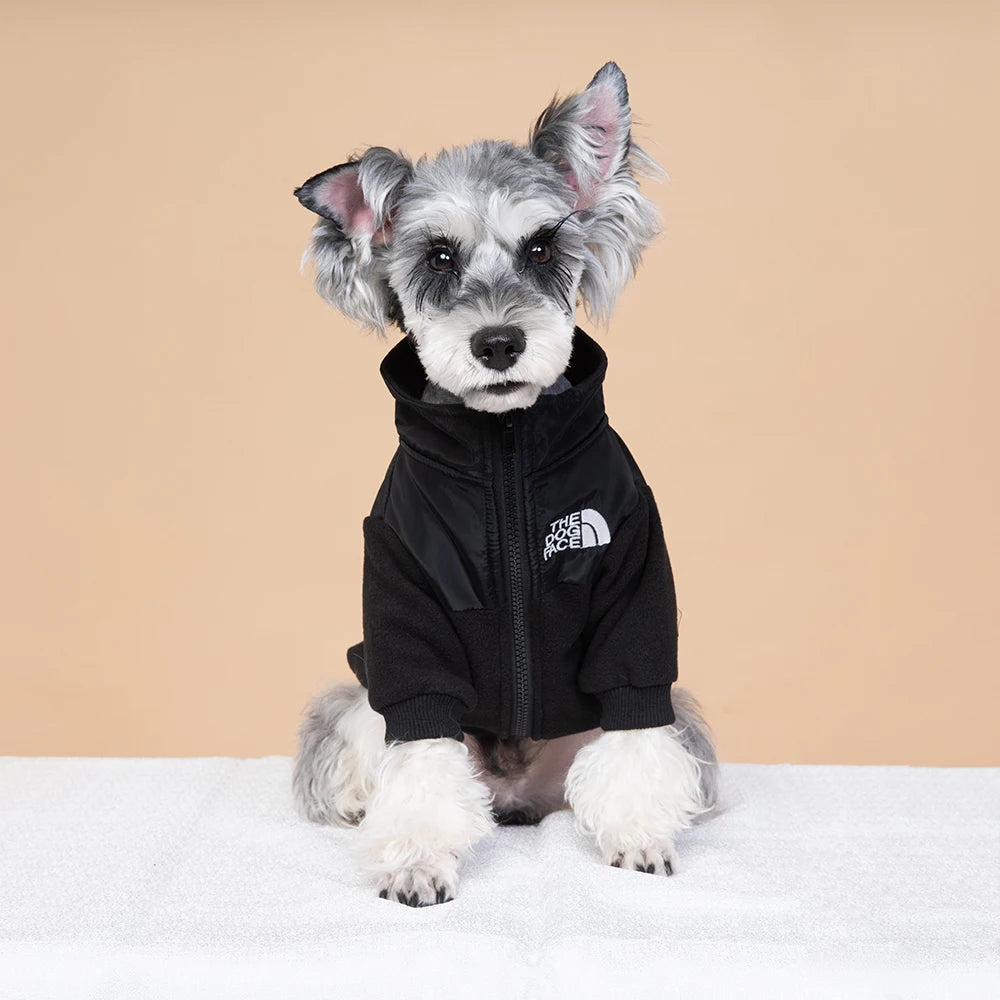 LETVIA Winter Pet Clothing Fashion Warm Dog Jacket Coat Windproof Dual Color Down Polar Fleece Jacket for Large Medium Small Pet