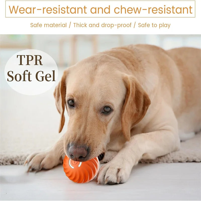 Smart Dog Toy Ball Electronic Interactive Pet Toy Moving Ball USB Automatic Moving Bouncing for Puppy Christmas gift Cat Product