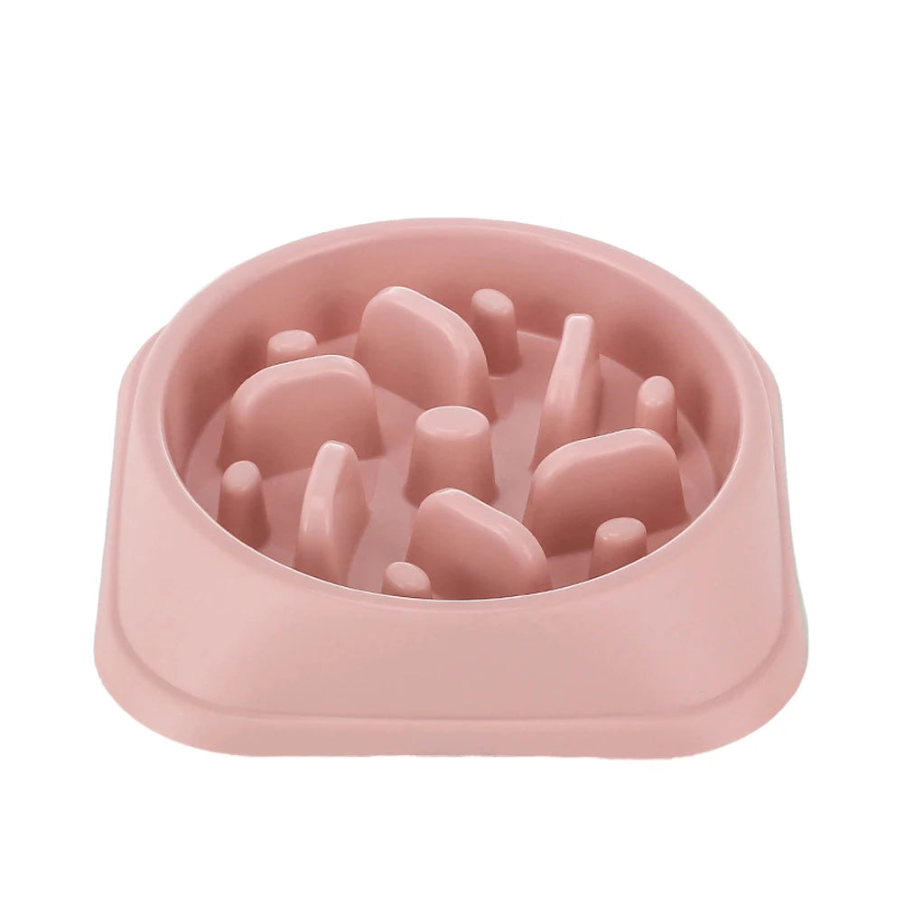 Pet Slow Eating Dish Bowl Anti Choking Dog Slow Feeder Bowl Non-Slip Puzzle Dog Food Bowls for Small Dogs and Cats Fast Eaters