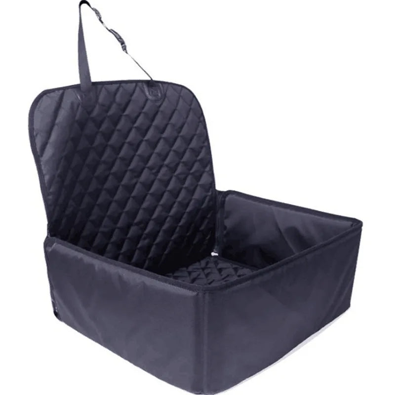 1pc-Breathable pet car hanging bag with waterproof seat cushion - keeping your dog comfortable and safe while riding