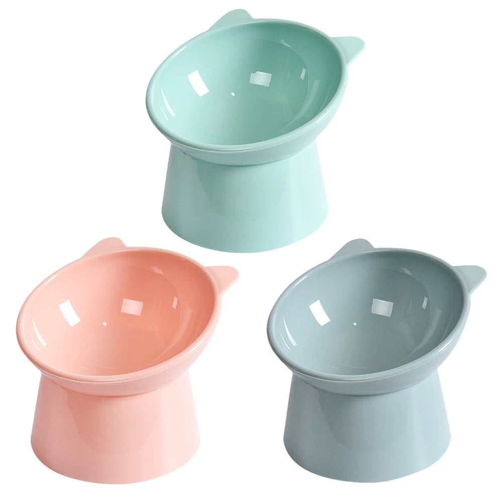 45° Cat Bowl Pet Water Food Feed Dog Bowls Pet Bowl With Inclination Stand Cats Feeder Feeding Bowl Kitten Supplies