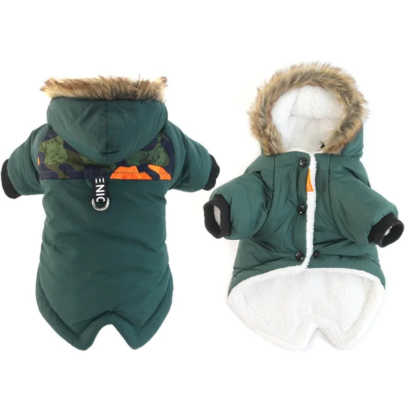 Pet Dog Clothes Winter Warm Waterproof Jacket For Small Dogs Pets Puppy Costume French Bulldog Outfit Coat Chihuahua Clothing
