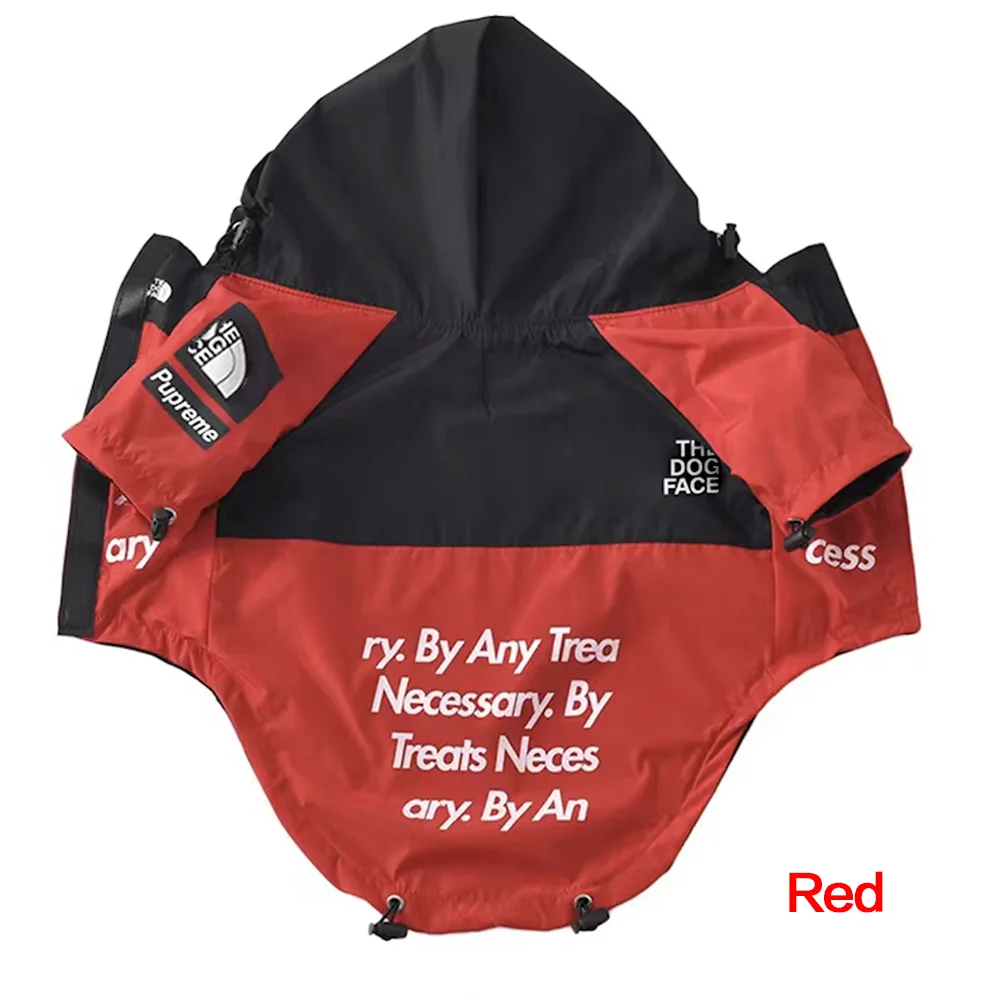 Pet Dog Waterproof Coat Dog Raincoat Reflective Dog Outdoor Clothes Hooded Jacket for Small Medium Large Dog Pet Supplies