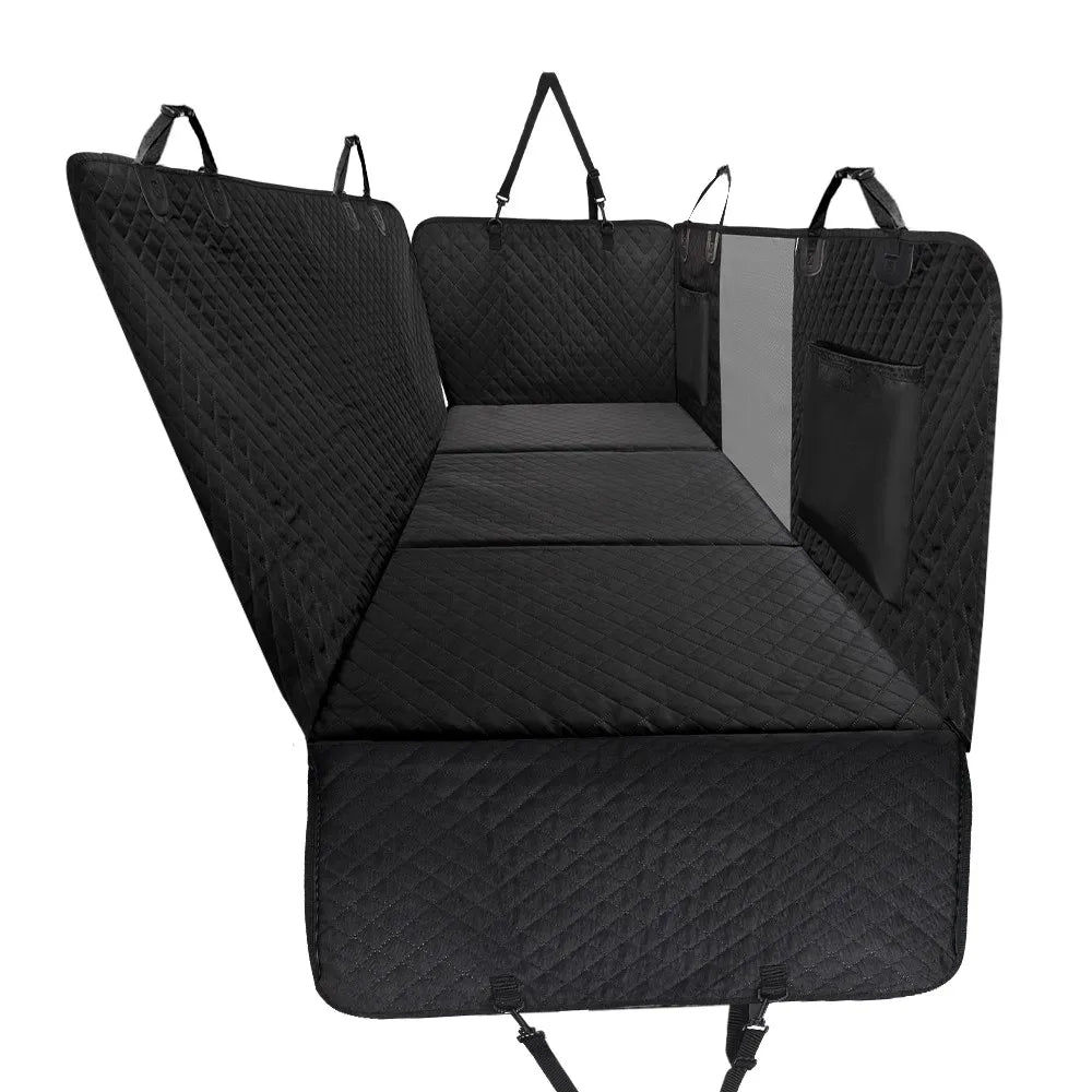 Dog Car Back Seat Extender Pet Backseat Cover Protector Hammock Carrier Mat Waterproof Seat Safety Cover Hard Bottom for Dogs
